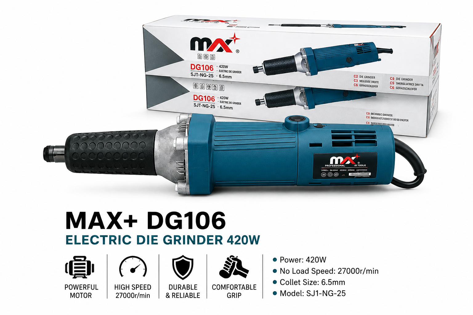 MAX+ DG106 Electric Die Grinder