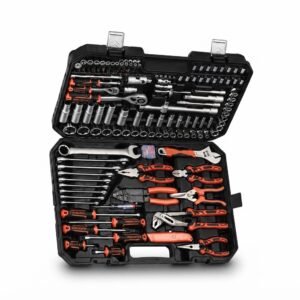 KING QUEEN 100-Piece Professional Hand Tool Set.